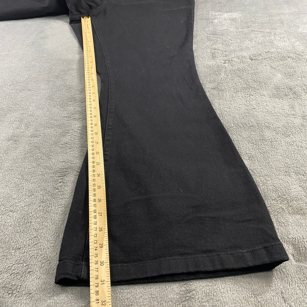 AVA & VIV Womens Black High Rise Flare Jeans‎ Tummy Control Size 18 - Picture 15 of 16